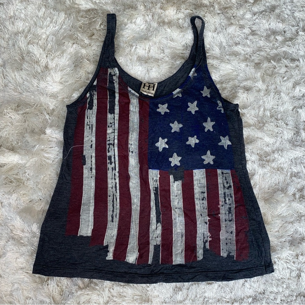 Haute Hippie American Flag Tank Top: Women’s